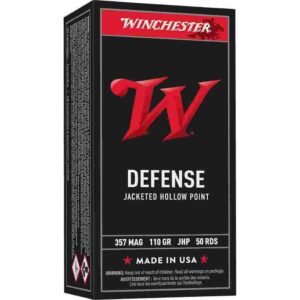 Winchester USA Handgun Ammunition .357 Mag 110 gr JHP 50/ct